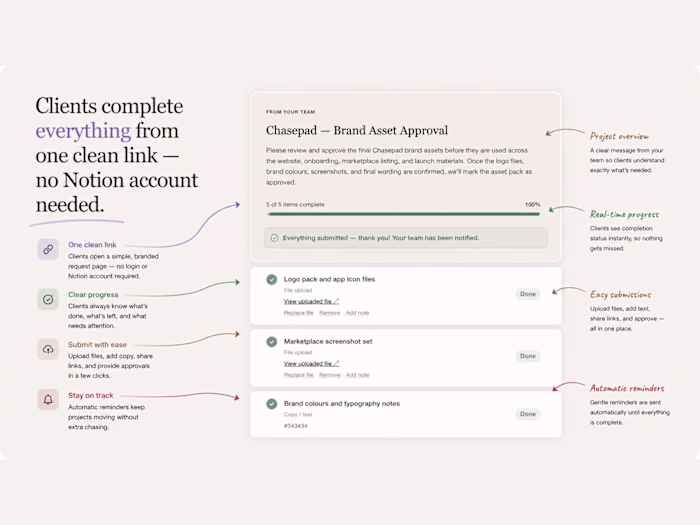 Client Request & Approval Workflow System — ChasePad