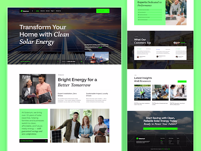Solarium - Environment Website Template