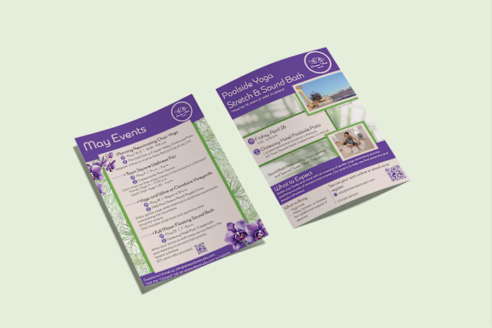 Eye Catching Flyers for Anew Vibe Studio