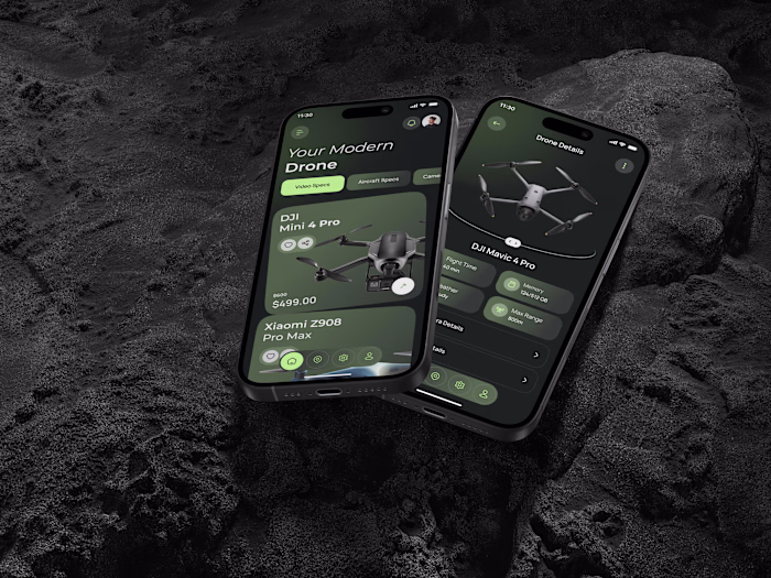 Drone Mobile App UI Design