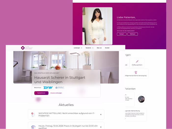 Hausarzt Scherer – Website Relaunch 