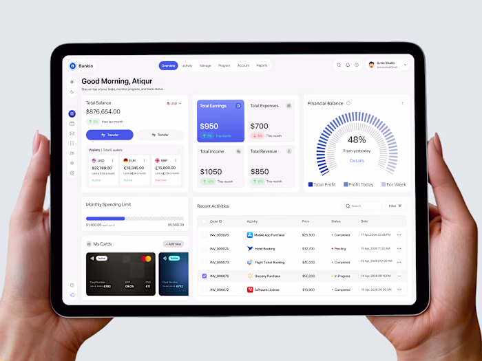 Finance Dashboard Design