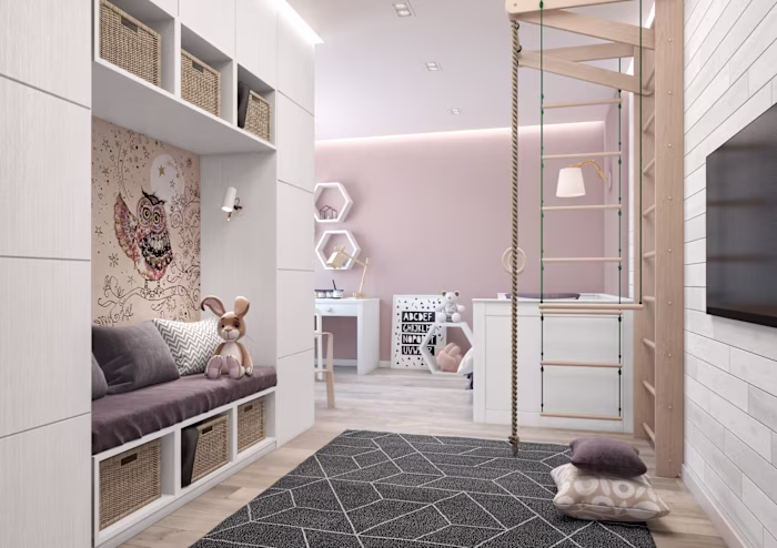 Professional 3D Room Modeling for Kids' Spaces
