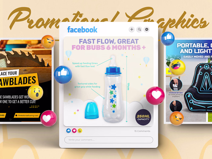 Engaging Product Ads & Social Media Visuals