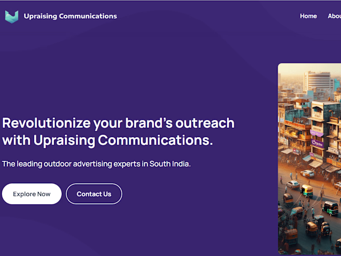 Marketing Website for Outdoor Advertisement Agency