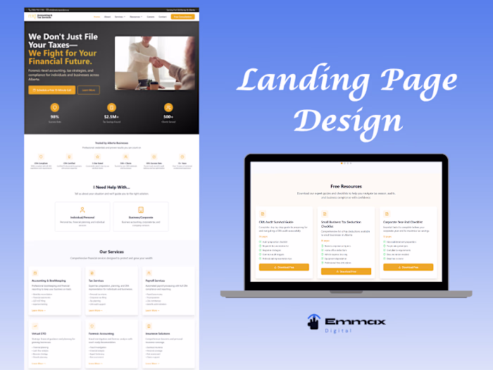 Landing Page Design
Designed a conversion-focused