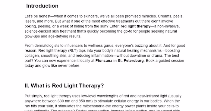 Ultimate Guide: Red Light Therapy at Plunsana