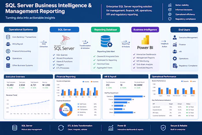 SQL Server Business Intelligence & Management Reporting