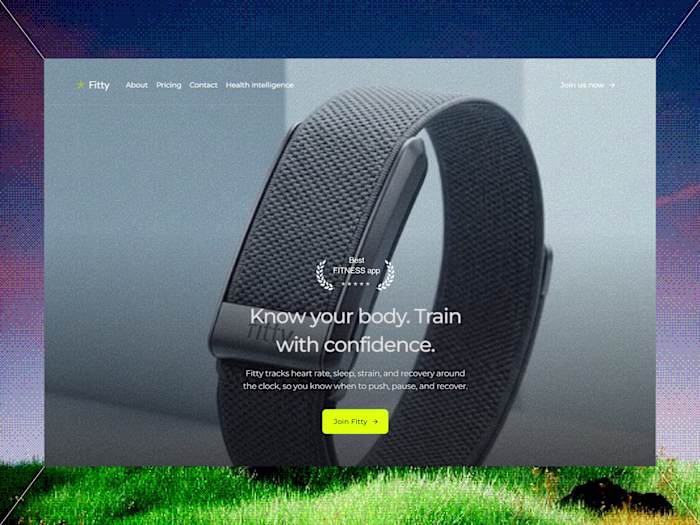 Fitty Wearable Health & Recovery Tracking Template