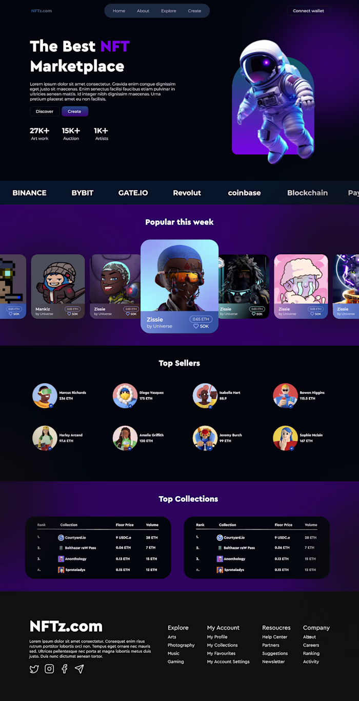 An NFT Website