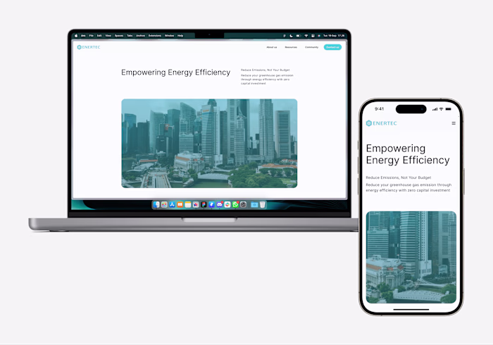 Enertec's Company Website