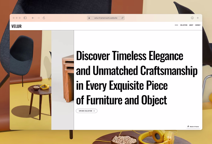 Velur - Furniture Design Studio Template