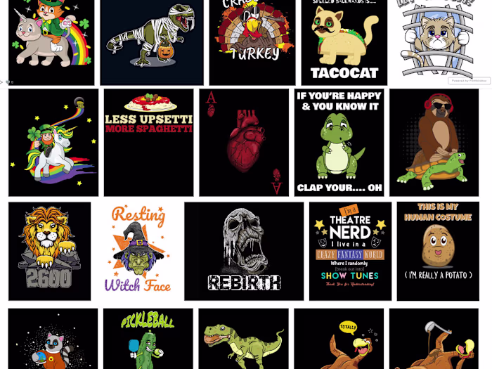 Shirt and other merch designs