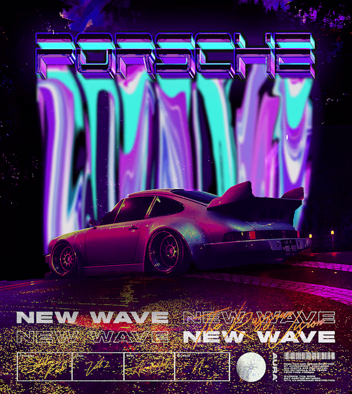 PORSCHE CAR POSTER DESIGN :: Behance