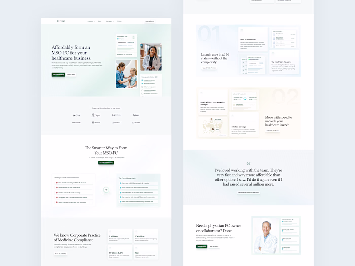 Landing Page Revamp for Permit Health