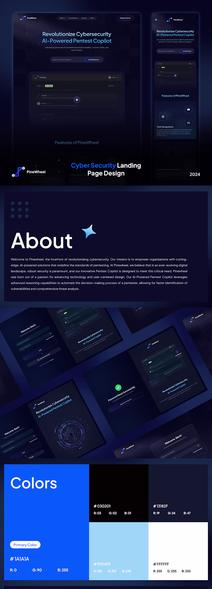 Cyber Security Landing Page Design