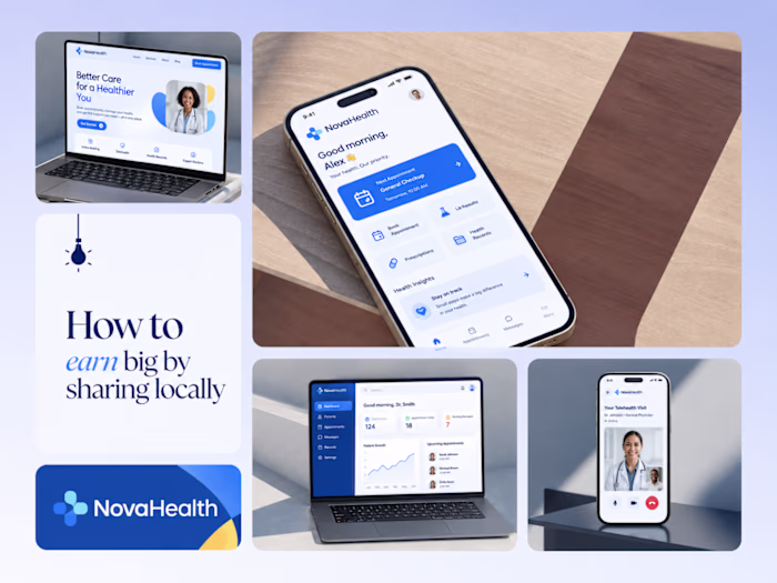 sentences
One brand, three screens: patient,