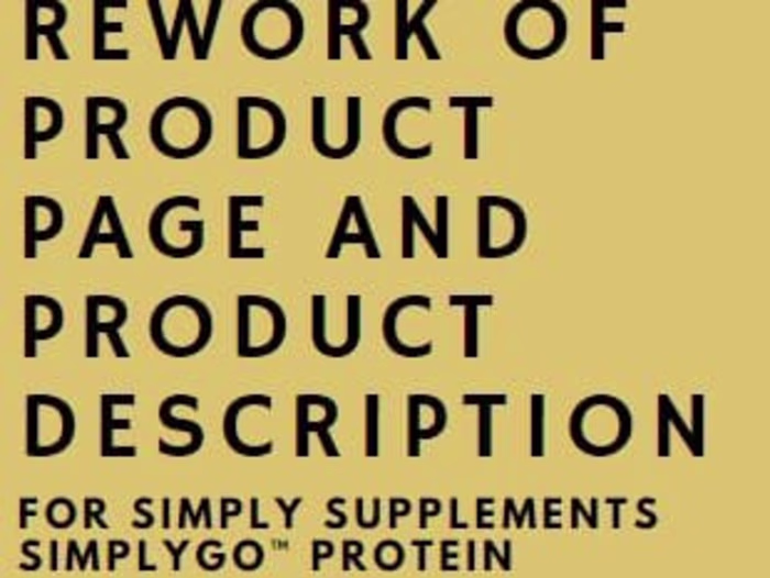 Product Page Rework 