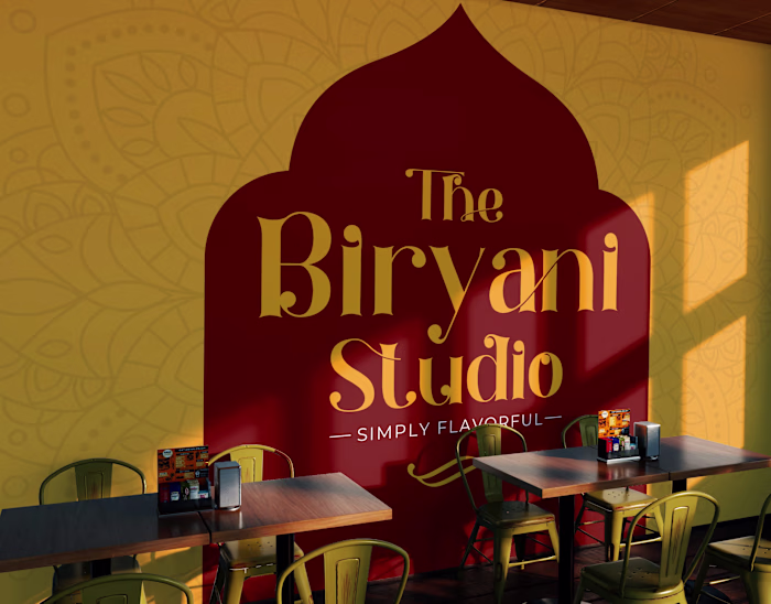 The Biryani Studio - A Pakistani Cafe Branding