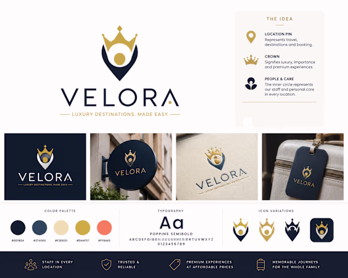 Velora — Luxury Travel Branding
Velora