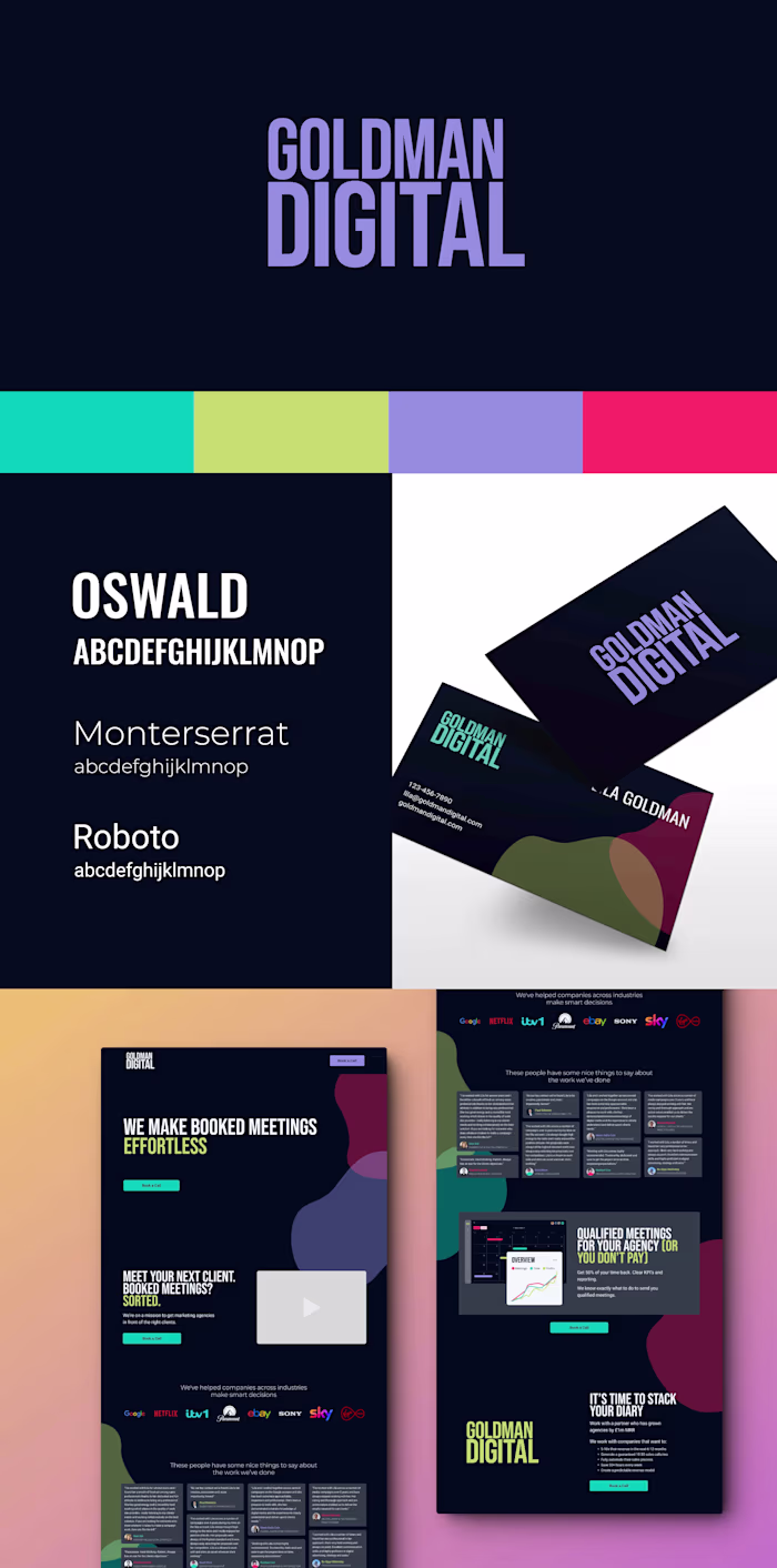Brand Design: Goldman Digital