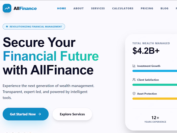 AllFinance - Smart, Transparent & Expert Wealth Management