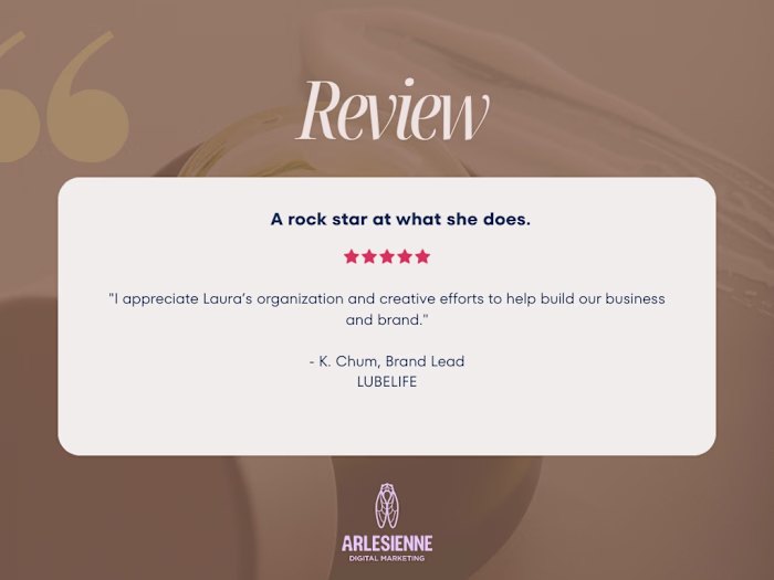5-star review from Kanica Chum @ Lubelife