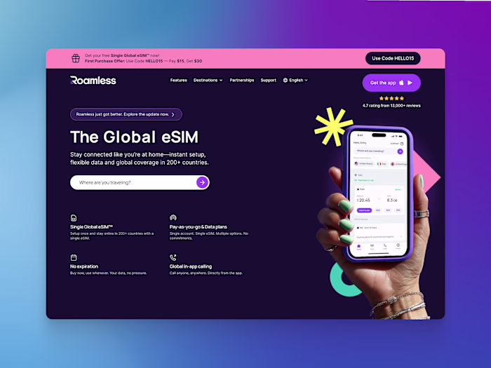 🚀 Framer Development of Roamless.com  🚀