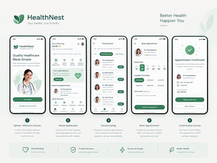 Health Care Mobile Application Design - UK Customer