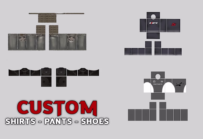 I will design custom roblox clothes for cheap price