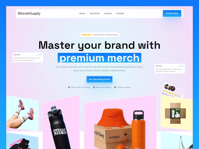 Mitzvah Supply — eCommerce Website Built in Framer