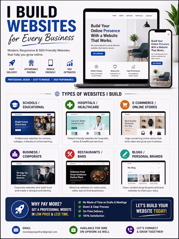 Need a Website for Your