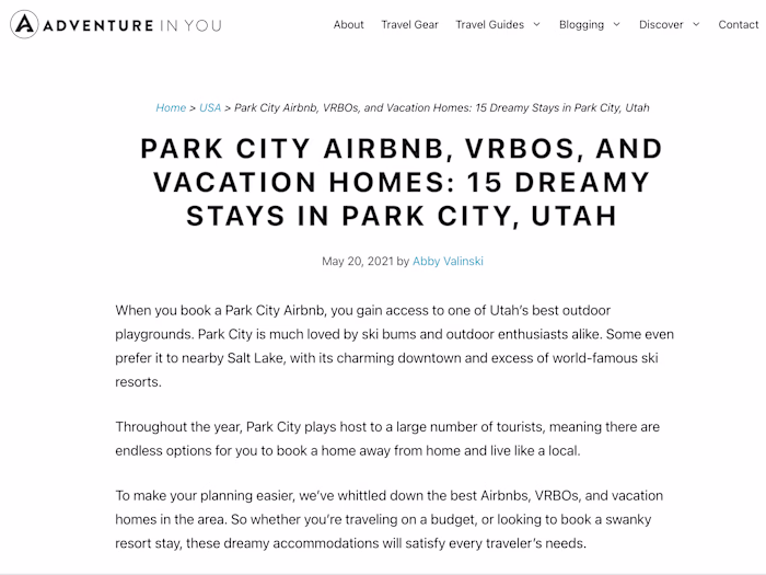 15 Dreamy Stays in Park City - Adventure in You