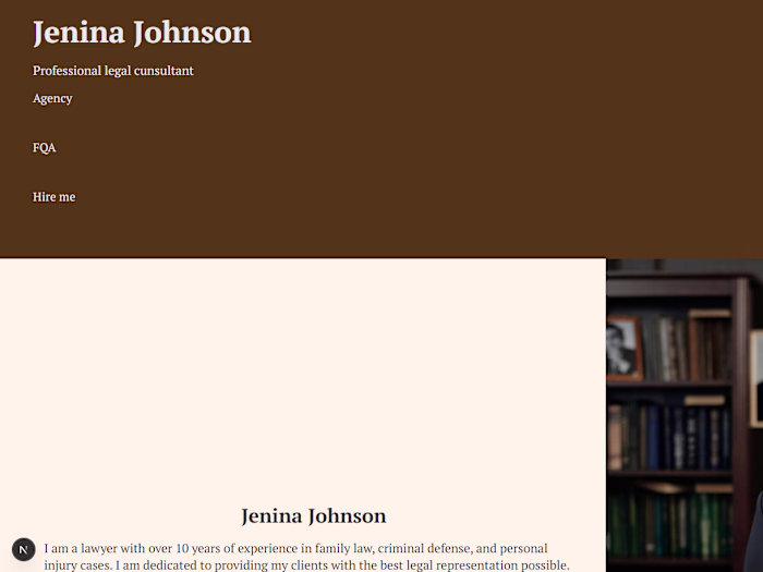 Example website