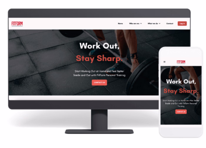 Fitform | Web design and Frontend Development