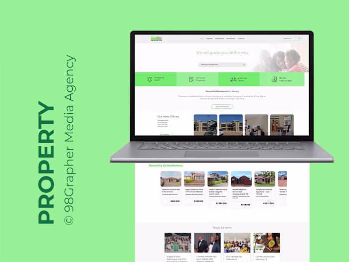 Property website for property listings