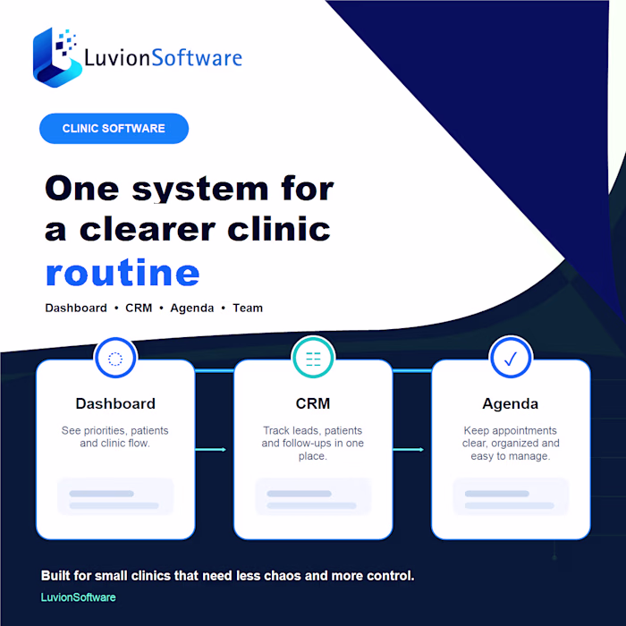 A clearer clinic routine starts