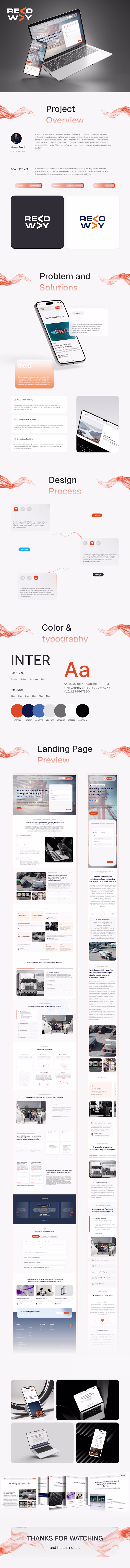 Fleet Management Website Design