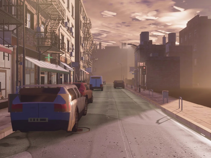 Night Street: Browser City Street, Built with Claude