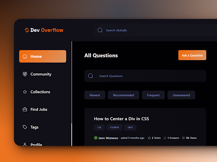 DevOverflow – StackOverflow Clone with Gemini Integration