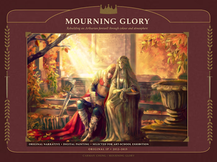 Mourning Glory — Rebuilding an Arthurian Farewell Through Colour