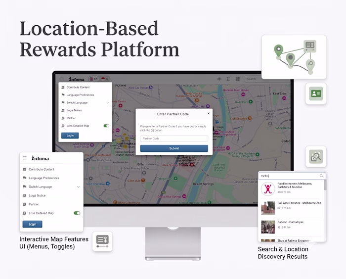 Developed a Laravel-based location platform