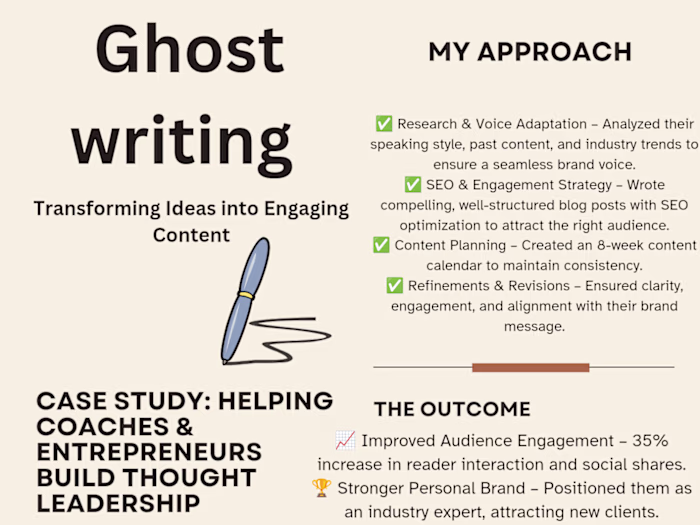 Ghostwriting project 