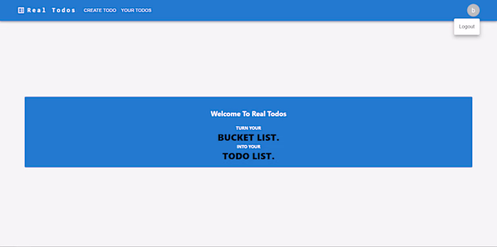 "Bucket Todo" Built by React js/Node/Express/MongoDb/Authenticat