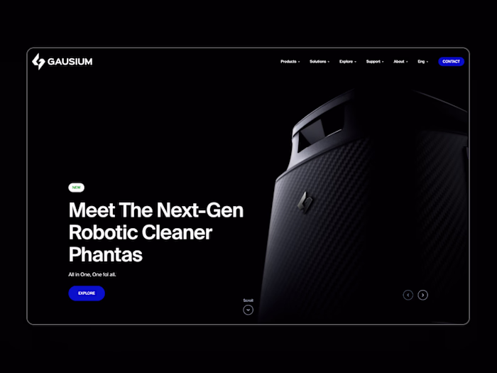 Website Overhaul, Graphic Design for Robotics - Gausium