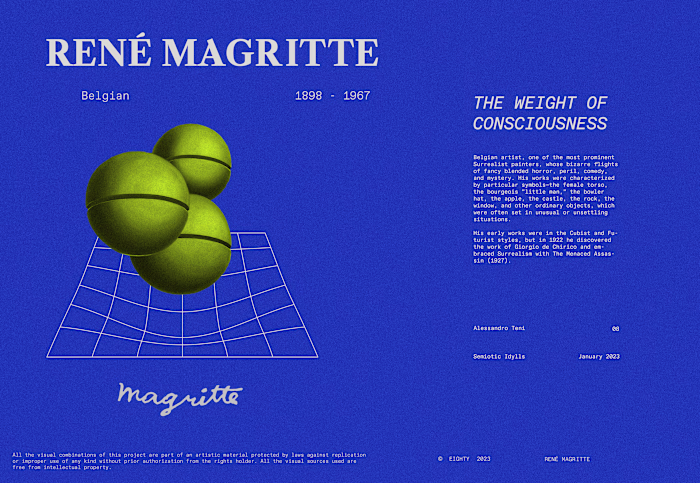 René Magritte - Semiotic Idylls | Typography Design