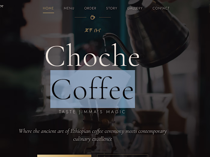 Choche Coffee offers premium, single-origin beans from Jimma...