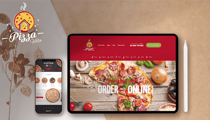 Web designing of a Restaurant
