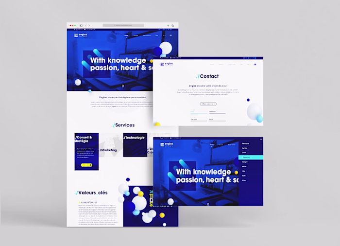 Engice - UI and UX Design for Digital agency