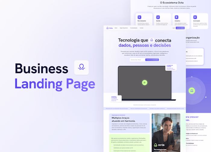 Octa — Landing Page para SaaS de RH com IA